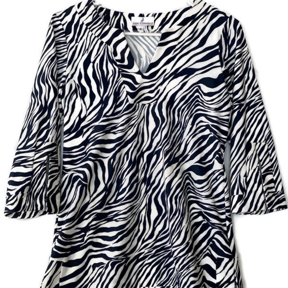 Jude Connally Tops - Jude Connally S Blue Stretch 3/4 Sleeve Tunic Top